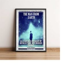 the man from earth | cult film poster | vintage retro art print | classic movie posters | home decor/wall art/picture