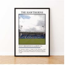 the hawthorns stadium canvas | the hawthorns stadium print | digital print poster | framed poster | stadium wall poster