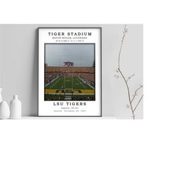tiger stadium canvas poster | tiger stadium print poster | digital print poster | framed poster | stadium wall poster |