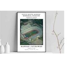 david booth stadium poster | david booth kansas memorial stadium print | framed canvas poster | digital stadium print |