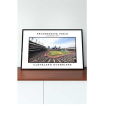 progressive field canvas poster | progressive field stadium print | framed stadium canvas | digital print poster | mlb l