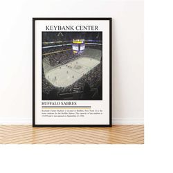 keybank center poster wall art | stadium canvas | digital print poster | framed poster | nhl hockey wall art | stadium p