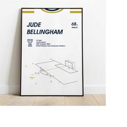 jude bellingham, real madrid v barcelona, football poster