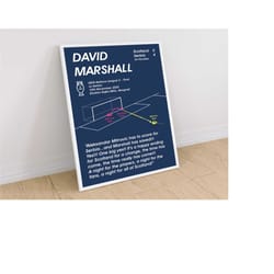 david marshall, scotland v serbia, football poster