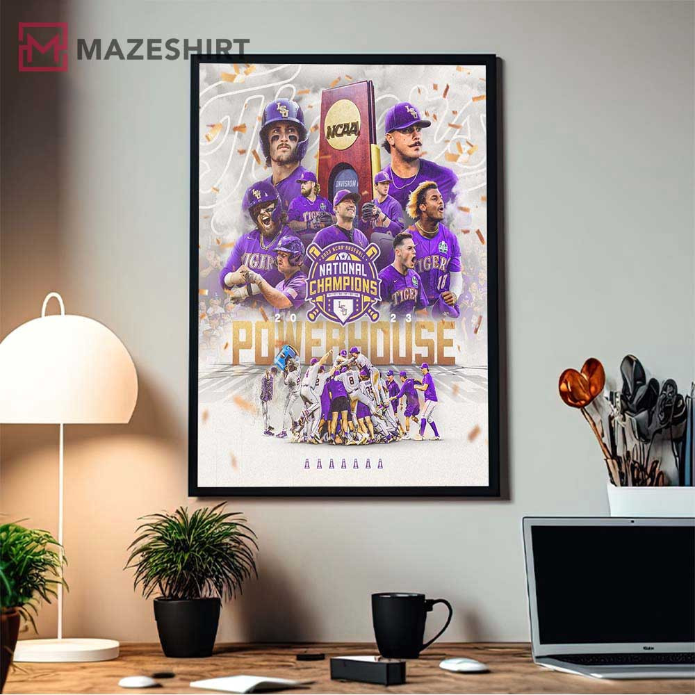 LSU Tigers Powerhouse College World Series Champions Poster.jpg