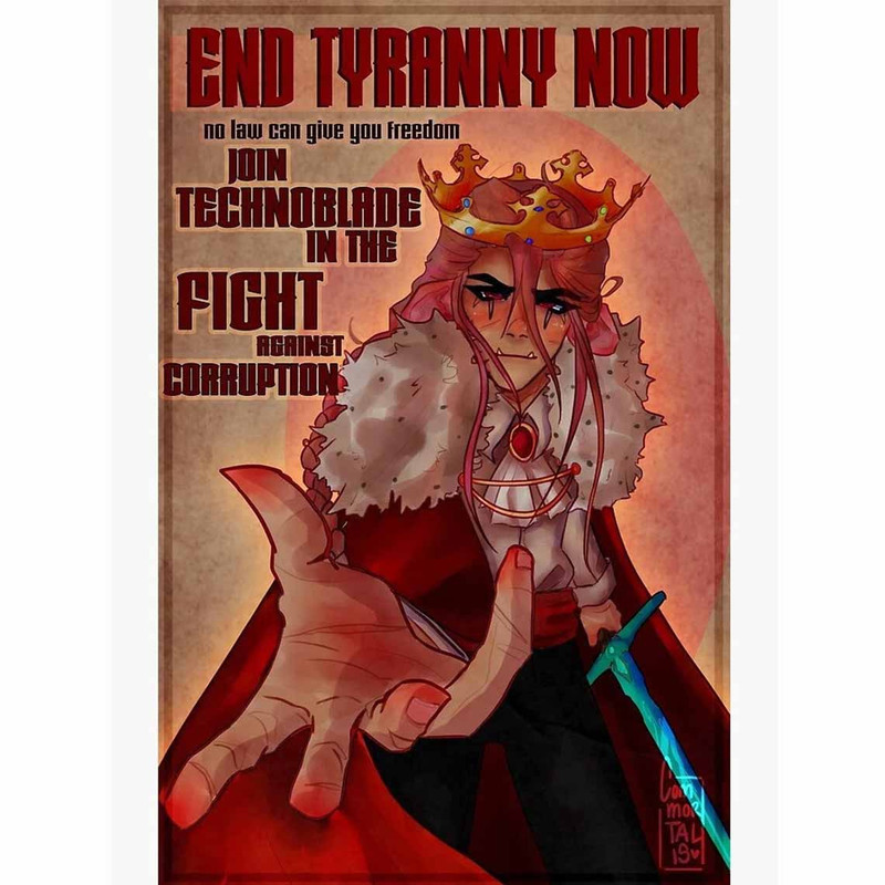 RIP Technoblade Poster, Memory Technoblade Never Dies Poster.jpg