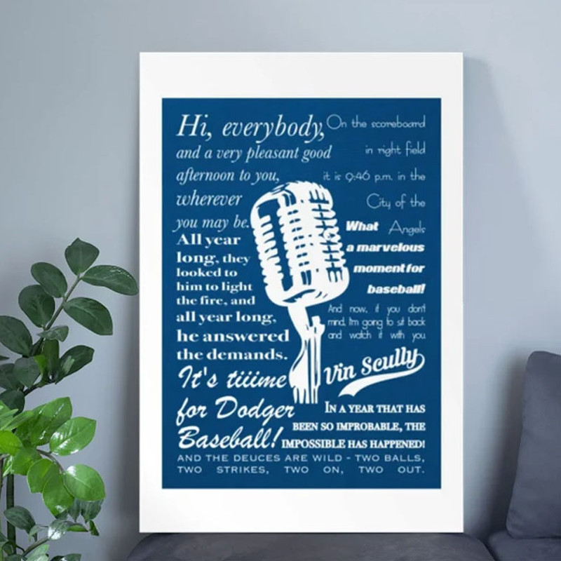 RIP Vin Scully It's Time For Dodgers Baseball Poster.jpg