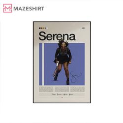 serena williams tennis motivational poster