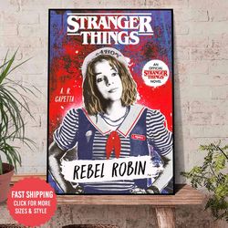 stranger things 4 robin buckley gift for fan poster