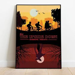 stranger things visit the upside down poster