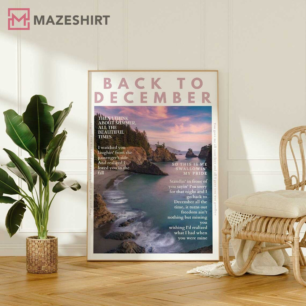 Taylor Back To December Summer Version Swifties Poster.jpg