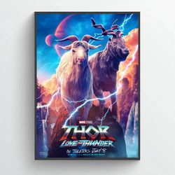 thor love and thunder toothgrinder and toothgnasher movie poster