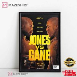 ufc jon jones vs ciryl gane fight poster