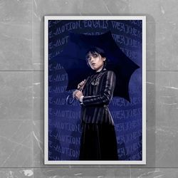 wednesday addams 2022 inspired poster