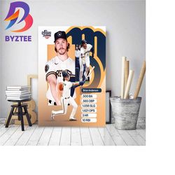 milwaukee brewers brian anderson mlb season of dreams decor poster canvas
