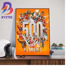 mclaren f1 team with 500 podiums official poster wall decor poster canvas