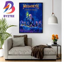 megadeth rust in peace wall decor poster canvas