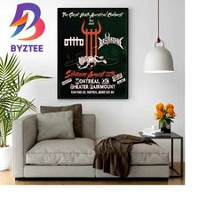 metallica world tour m72 montreal qc canada the great north american conquest tour 2023 home decor poster canvas