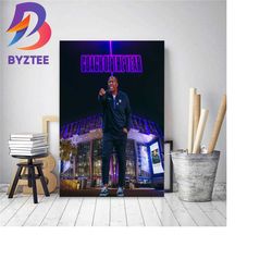 mike brown is the 2022 2023 nba coach of the year with sacramento kings decor poster canvas