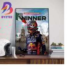 max verstappen 2023 f1 race week mexican gp winner wall decor poster canvas