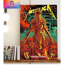 metallica m72 poster for hamburg germany the m72 world tour 2023 home decor poster canvas