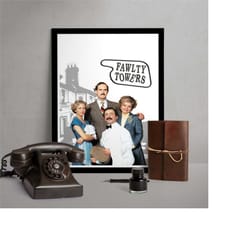 posters & prints fawlty towers tv poster classic british tv home bedroom bar mancave decor a3 a4 a5 fathers day christm