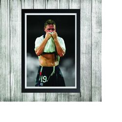 posters & prints paul gascoigne england football wall art home dcor sports gift bedroom mancave bar christmas