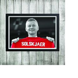 posters & prints ole gunnar solskjaer man utd manager football wall art home dcor sports gift bedroom mancave bar christ