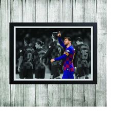 posters & prints lionel messi football barcelona wall art home dcor sports gift bedroom mancave bar christmas
