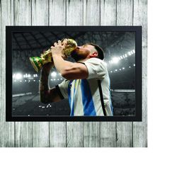 posters & prints lionel messi argentina world cup 2022 goat wall art home dcor sports gift bedroom mancave bar christmas