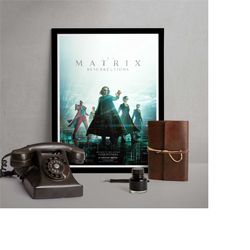 posters & prints the matrix resurrections poster movie print home bedroom bar mancave decor a3 a4 a5 fathers day christ