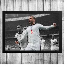 posters & prints luke shaw england football wall art home dcor sports gift bedroom mancave bar christmas