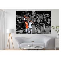 giannis print,giannis antetokounmpo dunk canvas wall art, bucks poster, milwaukee bucks canvas, nba fan gift,room wall d