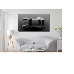 grey porsche 911 carrera canvas wall art, porsche poster,porsche wall art,living room decor,porsche,modish office decor