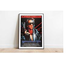framed arnold schwarzenegger poster, the terminator movie poster, wall art, wall decor, poster, a4, a3 film print, chris