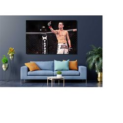 master of mixed martial arts, nate diaz quote print art, ufc poster, nate diaz poster, nate diaz canvas, canvas or poste