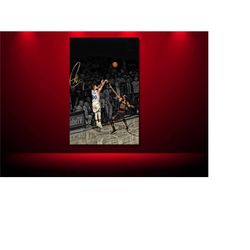 stephen curry clutch canvas wall art,stephen curry wall art,stephen curry poster,stephen curry canvas,stephen curry wall
