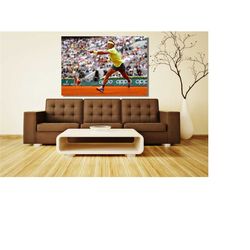 rafael nadal poster,rafael nadal canvas wall art,nadal print,sports wall art tennis fan gift tennis,tennis wall art,read