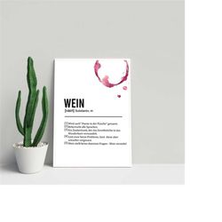 wine poster, kitchen poster, wine print, wine gift, wine saying, wine definition, wine picture