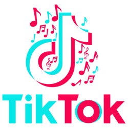 tiktok logo music svg