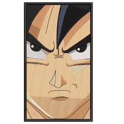 goku vertical face anime dragon ball embroidery design anime embroidery
