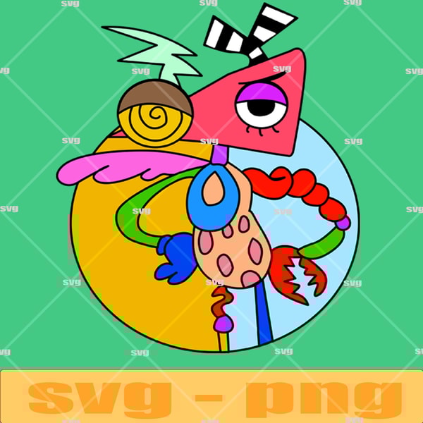 The amazing digital circus Editable Pomni Sticker, Gangle, J - Inspire ...