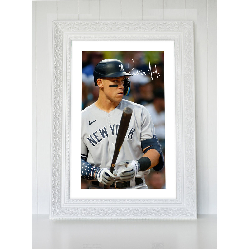 Aaron Judge NY Yankees poster Aaron Judge poster NY Yankees wall art aaron judge autograph print mlb posters yankees print baseball poster.jpg