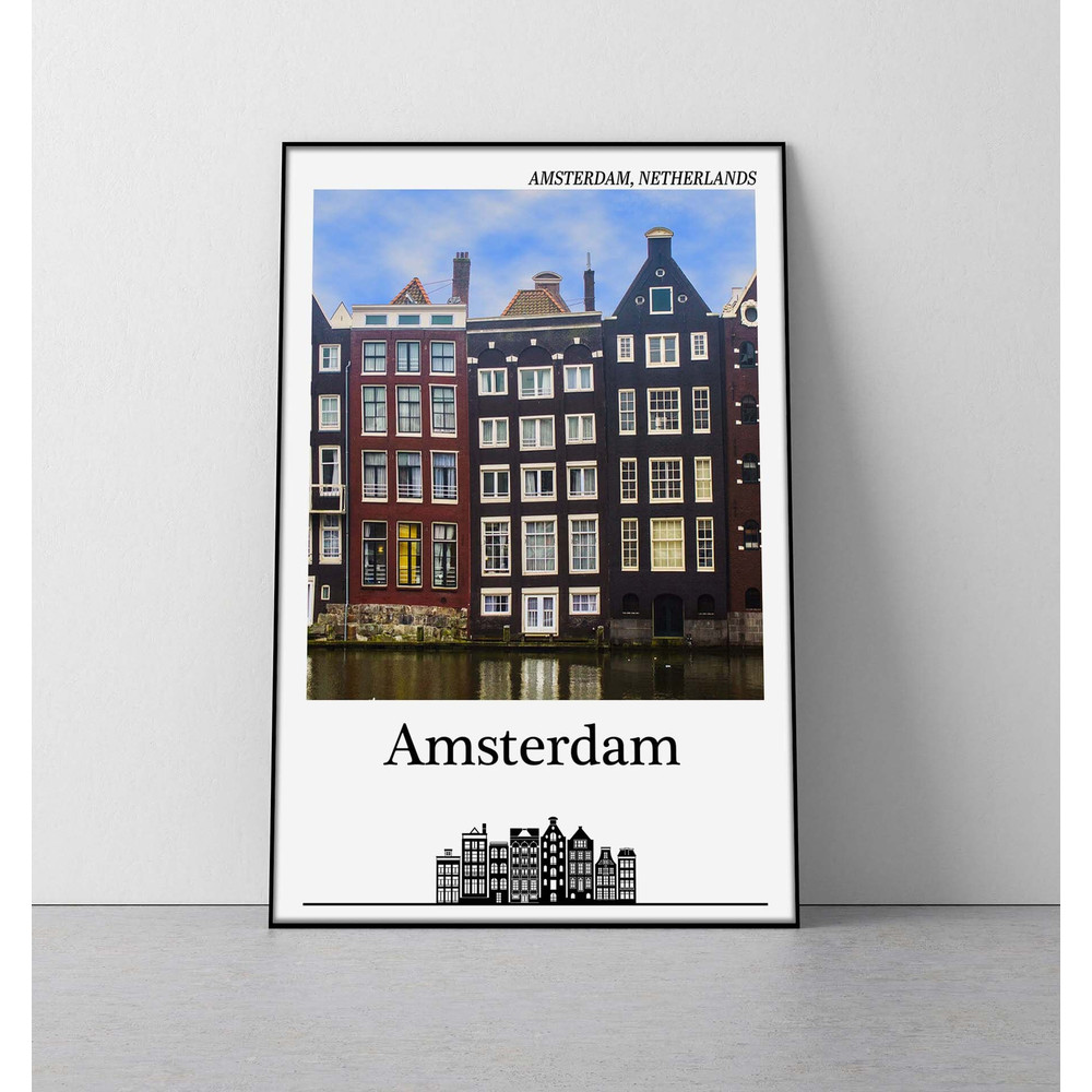 Amsterdam poster  amsterdam print amsterdam netherlands poster holland travel poster amsterdam travel poster dutch poster.jpg