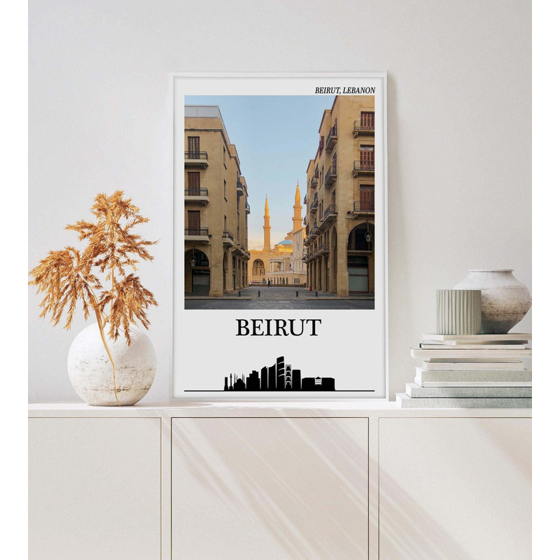 Beirut poster Beirut Lebanon print Beirut travel wall art lebanon print beirut travel print.jpg