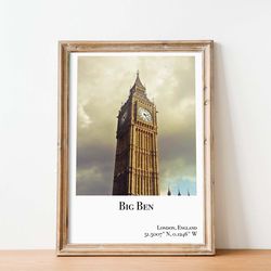 big ben poster big ben london poster london travel poster big ben print big ben london print big ben london england tra