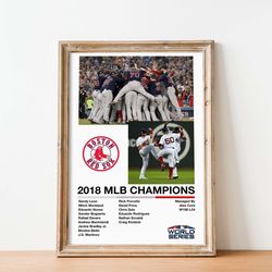 boston red sox 2018 world series poster red sox mlb championship print 2018 world series red sox world series poster ba