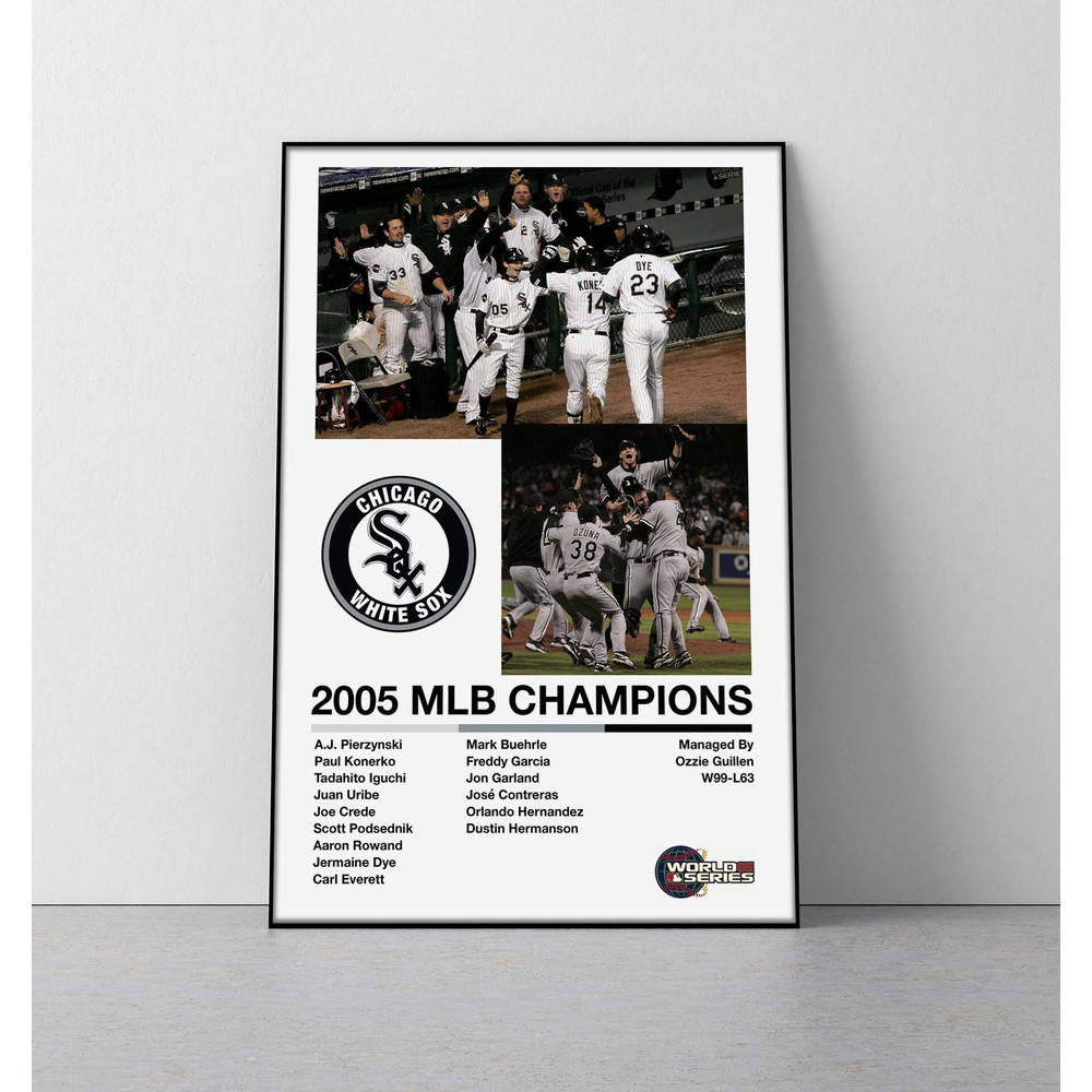 Chicago White Sox 2005 World Series poster  white sox mlb championship print 2005 chicago white sox mlb world series poster.jpg