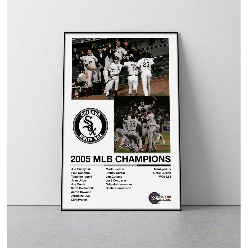 Chicago White Sox 2005 World Series poster  white sox mlb championship print 2005 chicago white sox mlb world series poster.jpg