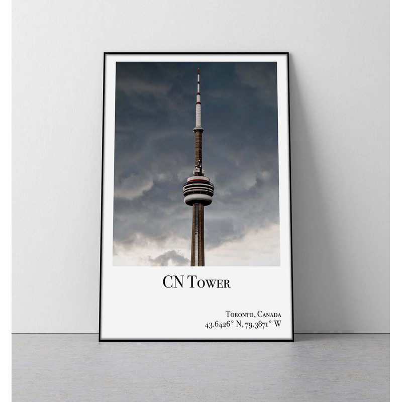 CN Tower Toronto poster toronto print canada poster ontario amsterdam travel poster toronto travel poster canada poster.jpg